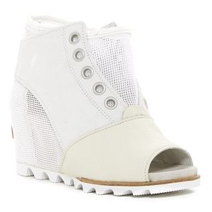 Sorel Joanie Mesh Wedge Open Toe Booties